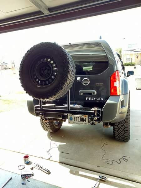 2nd Gen 2 (2005-2015) Nissan Xterra Rear bumper & Tire Carrier