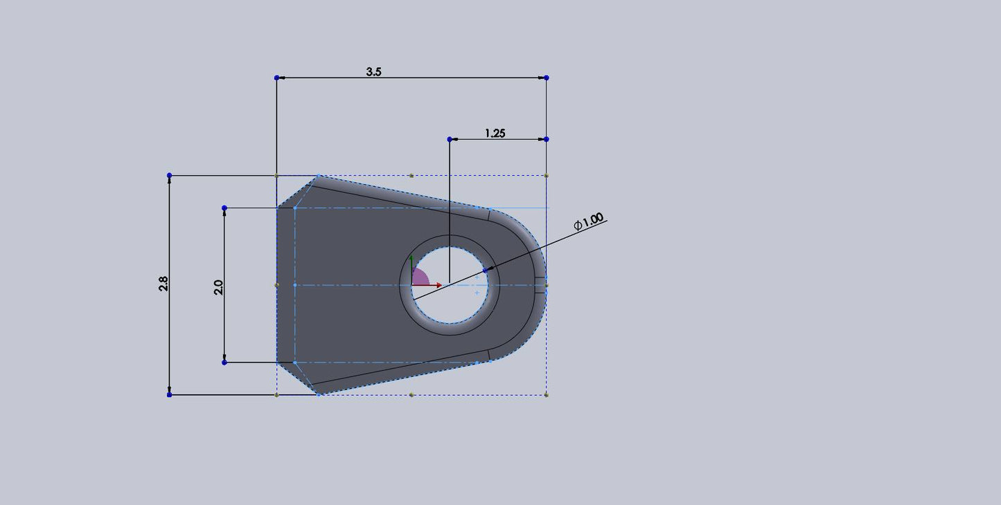 Soft Shackle Weld On D-Ring/Shackle Mounts - Weld Thru